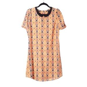 Boho print shift dress